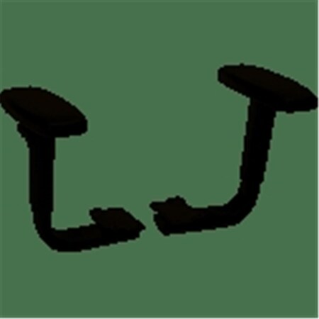 Seatsolutions Height-Adjustable T-Arms for Volt Series Task Chairs Black SE40799